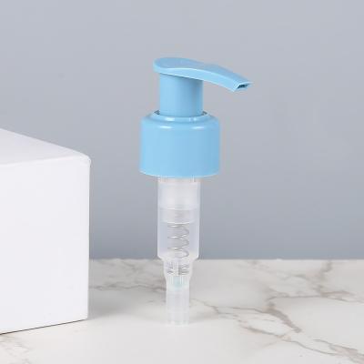 China Non Spill Blue Color Hand Wash Dispenser Pump Cosmetic Lotion Pump For Plastic Bottle for sale