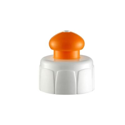 China Non Spill Yuyao 28/410 Plastic Bottle Sports Shampoo Cap Screw Pull Push Cap for sale