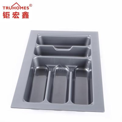 China Sustainable Household Tool Plastic Kitchen Cutlery Tray In Drawer for sale