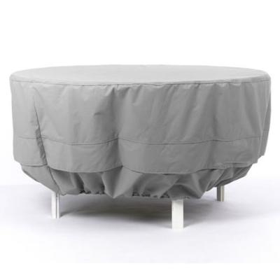 China Oilproof Gray Waterproof Round Dining Patio Table Covers for sale