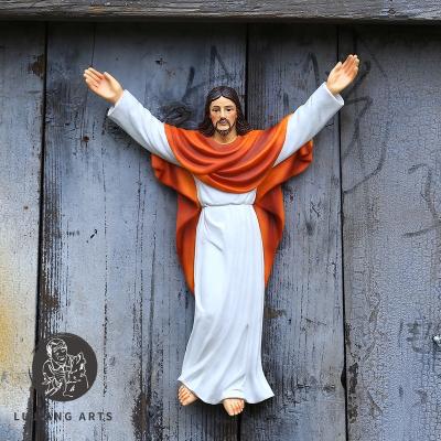 China Jesus Christ Ascension Day Religious Europe Easter Gift Home Wall Decor Resin Indoor Ornament for sale