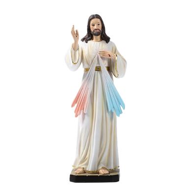 China Europe and South America Europe and South America Religious Merchandise Resin Mercy Statue 30cm Divine Mercy Statue for Christmas for sale