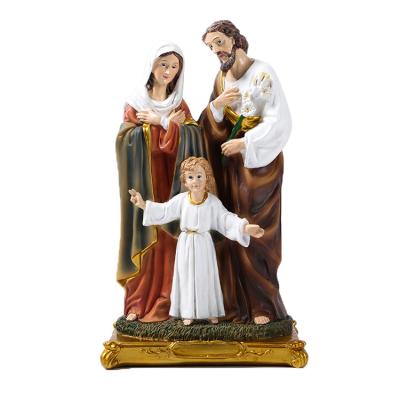 China Europe and South America Europe and South America 30cm Size Family Figurine Statue Saint Christian Decoration Set for sale