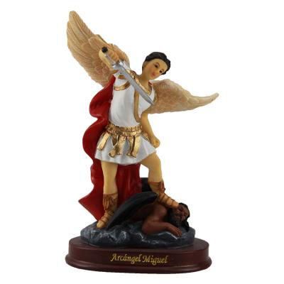 China Europe Holiday Decoration High Quality Arcangel Miguel 15cm Figurine Statue Europe for sale