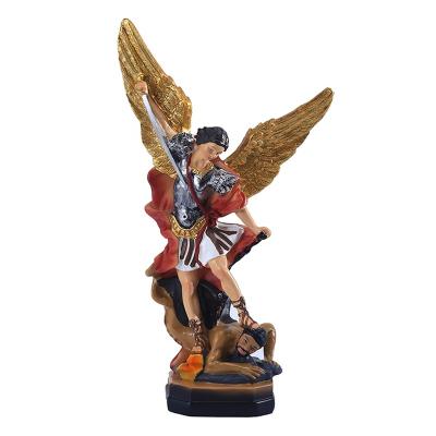 China Hot New Products Europe Religious Resin Statues Catholic Statues Europe China Wholesale St Michael Statues for sale