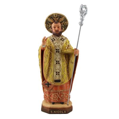 China Designer Resin Statues of Europe of Nicolas Resin Statues Figurine Statue Europe of Europe Saint 29cm for sale