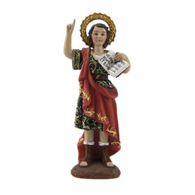 China Europe Saint Pancracio Female Statue 10cm Resin Religious Ware Statue Europe for sale