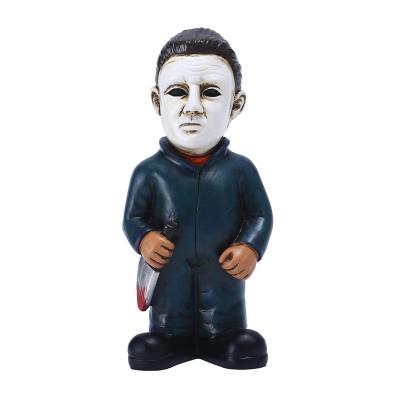 China MICHAEL MYERS Indoor Tabletop Decoration Halloween Movie Character Figurine Europe Halloween Gifts Resin Ornament for sale