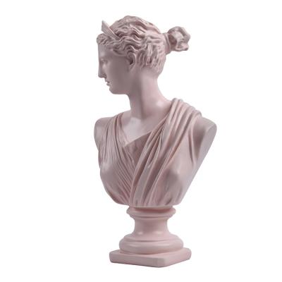 China Modern Rose Bust Resin Modern Design Women Head Sculpture Modern Heads Statue for sale