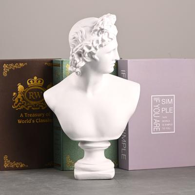 China Roman God Head Resin Memorial Modern Statue Resin Craft Modern Home Outdoor Decor Statue for sale