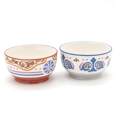 China Viable Ceramic Bowl Pattern Decor Soup Bowl Floral Serving Bowls for sale