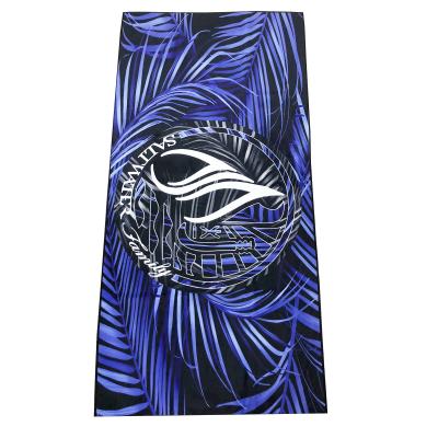 China Low MOQ Digital Printed Polyester And Cotton Beach Towel QUICK DRY Custom Print for sale