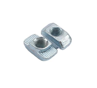 China Heavy Industry YD.D01.010 Slot 10 Drop-In T Groove Nuts Threaded Slip T Slot Nut For 40/45 Series Aluminum Profile for sale