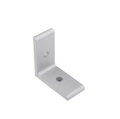 China Aluminum Profile YD.C02.010.001 Oxidation 20x40 L Shape Bracket 2 Hole Inside Corner Bracket For Aluminum Profile for sale