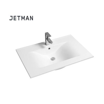 China JM4060-805 805*535*175 Modern European washroom porcelain sink creamic washbasin for bathroom for sale