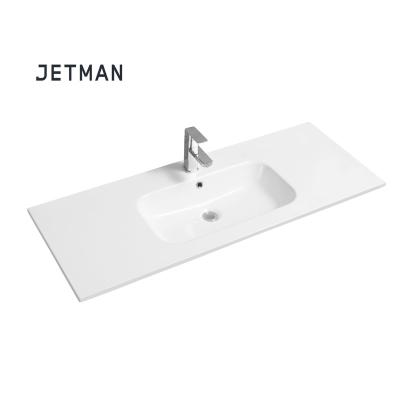 China JM4010-121 1210*460*155 Modern Slim Design Countertop Wash Basin Above Counter Vanity Basin for sale