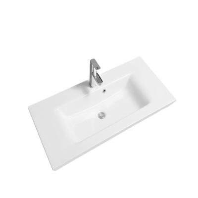 China JM5097-106 Modern Ceramic Wash Basins 1060*495*160 Table Top Basin Bathroom Sink for sale