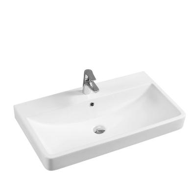 China JM6042-80 Modern Design Unbreakable Ceramic Bathroom Vanity 810*460*200 Drop Down Hand Sink for sale