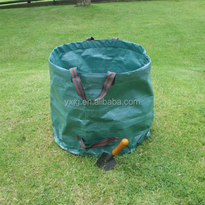 China UV-Resistant 30 Gallon UN PP Lawn Collapsible Waterproof Camping Trash Bags For Grass And Leaf for sale