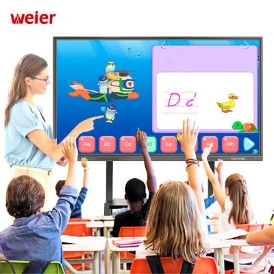 China Education.Training.Office 55 65 75 86 98 Inch Manufacturers Panel Smart Classroom 4k Touch Screen Display Interactive Whiteboard for sale