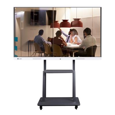 China 75 inch all-in-one teaching and meeting touch screen weier interactive smart monitor PC for aducation and conference for sale