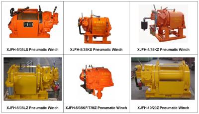 China Piston Type Pneumatic Winches Smooth Running 0.6-0.8 MPa For Oilfield Fields for sale