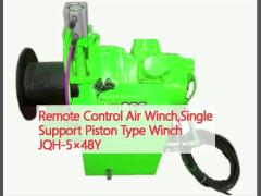  Remote Control Air Winch,Single Support Piston Type Winch JQH-5×48Y