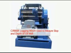 CJ9000F Logging Winch Used to Meaure Slop and Depth of Oil Well