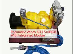 Pneumatic Winch JQH-5×48QB   With Integrated Module 