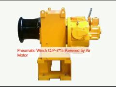  Pneumatic Winch QJP-3*15 Powered by Air Motor