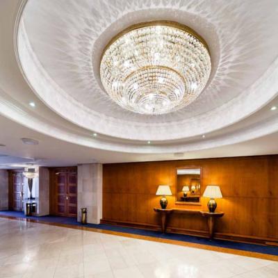 China Large Modern Customizable Hotel Lobby Luxury Decoration Project Round American Crystal Chandelier for sale