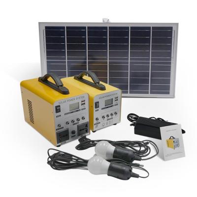 China 2USB Home Portable Solar Panel Ports Solar System Generator For Home Mobile Charging Outdoor Camping for sale