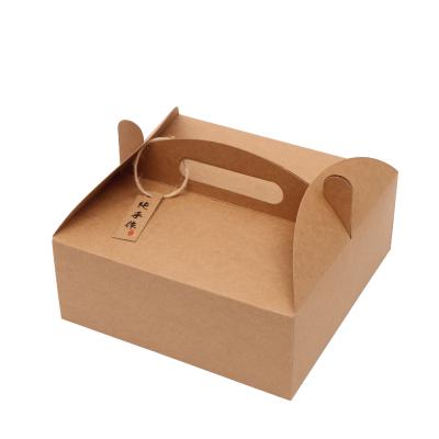 China 2021 Hot Product Folding Box Retro Folding Kraft Paper Portable Gift Packaging Kraft Paper Box for sale