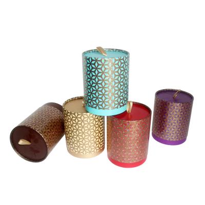 China Handmade Paper Tube Food Grade Cardboard Cylinder Packaging Container For Tea Round Box Packing for sale