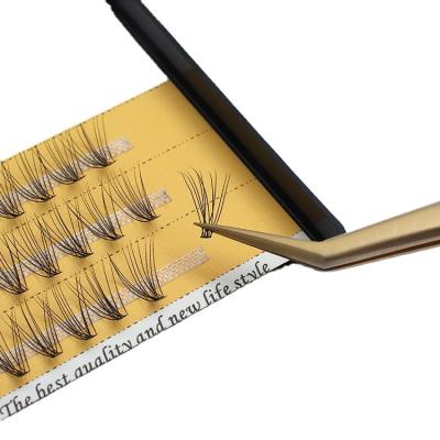 China Natural Long 0.07 Mm Thickness Pre Fanned 10d 20d Eyelashes Pre Fanned Russian Volume Eyelashes for sale