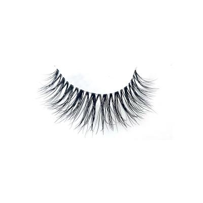 China Free Sample Mink Eyelash Mink Lashes Mink Eyelashes Wholesale 3D Private Label 25mm Thick Custom Hand Made Transparent Strip for sale