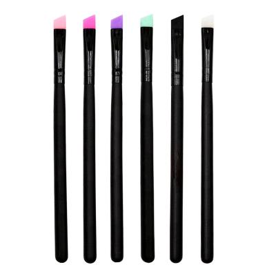 China Wholesale Custom Logo Make Up Brush Eyeshadow Eyeliner Eyebrow Silicone Lip Sweeps Makeup Set Brushes GSL056 for sale