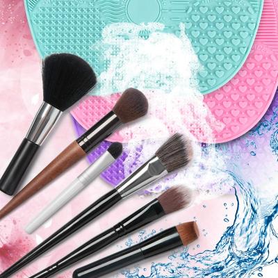 China For Home Use Silicon Makeup Brush Cleaning Size Protector Cosmetic Wholesale Mat Makeup Brush Cleaner Big Sweep Mat Portable Washing Tool for sale