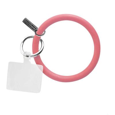 China Lanyard Hanging Cord Jewelry Anti-lost Key Chain Silicone+Metal Silicone Mobile Phone Chain Women Girls Mobile Phone Strap Bracelet for sale