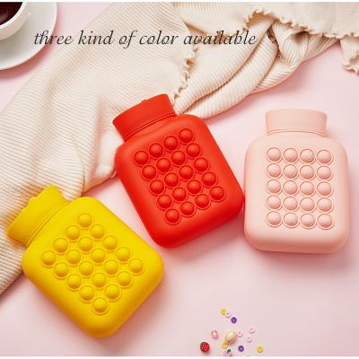 China Hot Wholesale Hot Selling Soft Silicone Water Bottle Cover Custom Logo Hot Water Bag Reusable Corduroy Factory Hot Water Bag for sale