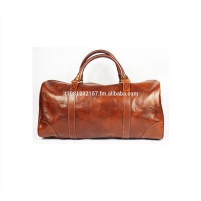 China Genuine Cotton Fabric Made in Italy FS0546 Leather Shoulder Bag Leather Travel Bag Leather Shopping Bag for sale