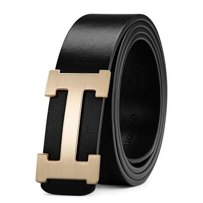 China Men's Genuine Leather Belt Paul Genuine Leather Men's Automatic Belt Fashion Cowhide All-matching Casual Buckle Belt for sale