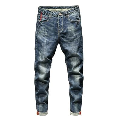 China Latest Design Sustainable Custom Destroyed Jeans High Quality Ripped Skinny Jeans Men for sale