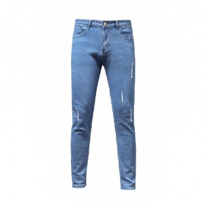 China Color Fade Proof Wintress 85% Cotton 5% Spandex Fashion Jeans Fashion Brand Men Boy Boy High Street Wear Custom Blue Jeans for sale