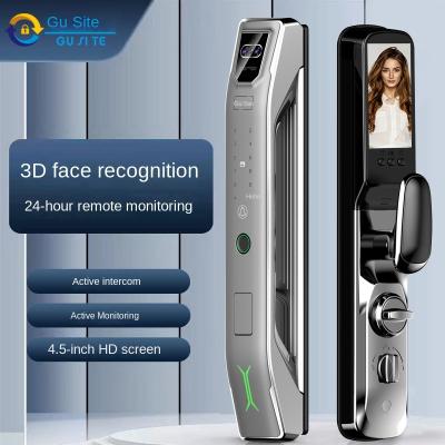 China Youzhiyunjia D25Full Automatic Smart Lock WiFi Wireless Fingerprint Password RFID Card App Digital Door Lock With Camera for sale