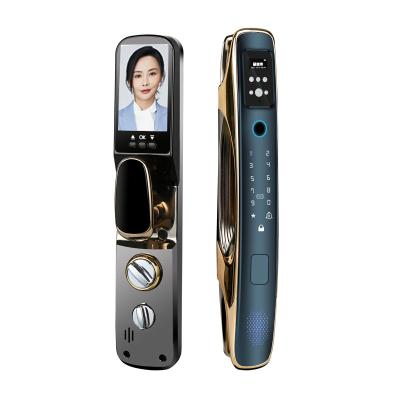 China Youzhiyunjia D26Full Automatic Smart Lock WiFi Wireless Fingerprint Password RFID Card App Digital Door Lock With Camera for sale