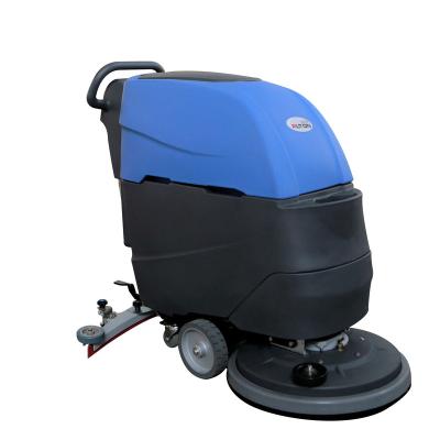 China Hotels Supermarket Floor Washer And Dryer A-6b Walk-behind Hand-push Electric Floor Scrubber for sale