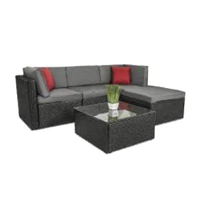 China Modern Casual Outdoor Rattan Cushion Comfortable 5 Piece Family Sofa for sale