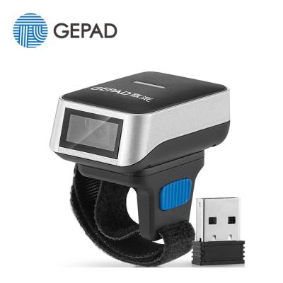 China 2.4G 1D 2D Ring Type Barcode Scanner Handheld Wireless GP-58 warehouse For Undetermined for sale