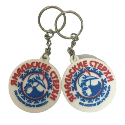 China Casual High Quality Cheap Round Personalized Custom Keychains Rubber Cute PVC Keychains for sale